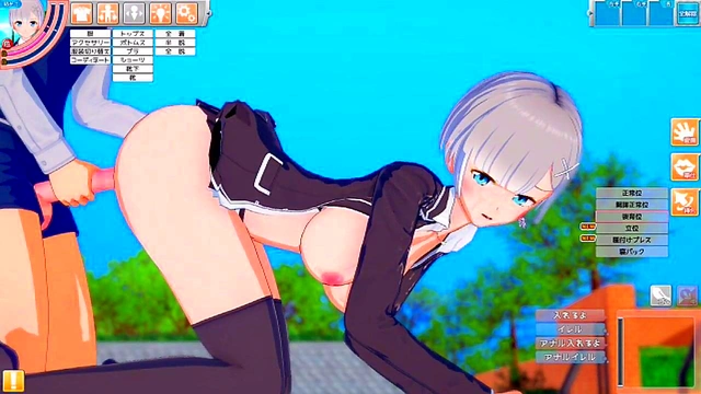 Strong-Personality Asami Rubs Her Huge Tits While Giving Blowjob & Handjob