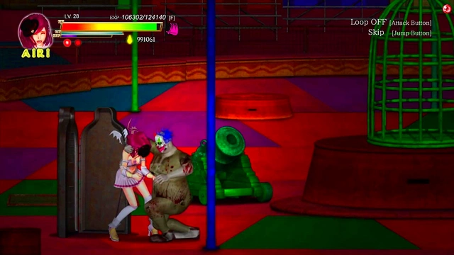 Hentai Clown Seduces Iron Maiden in Erotic Circus Showdown