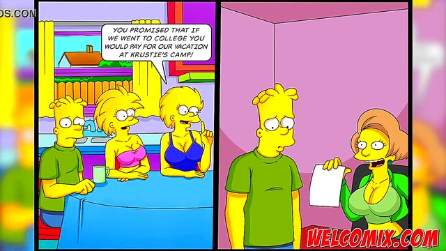 Hot Chicks at Krustie's Cartoon Camp Get Big-Cock Action & Tit-Fucking Fun