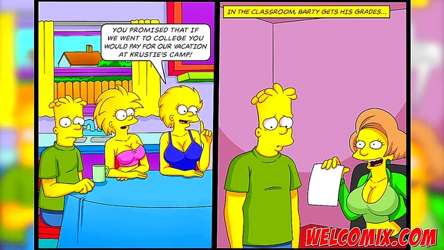 Hot Chicks at Krustie's Cartoon Camp Get Big-Cock Action & Tit-Fucking Fun