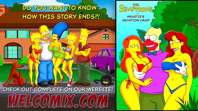Hot Chicks at Krustie's Cartoon Camp Get Big-Cock Action & Tit-Fucking Fun