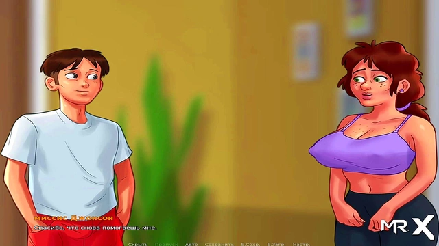 Summertime Saga Teen MILF Shows Off New Tattoo & Pussy In Cartoon Action