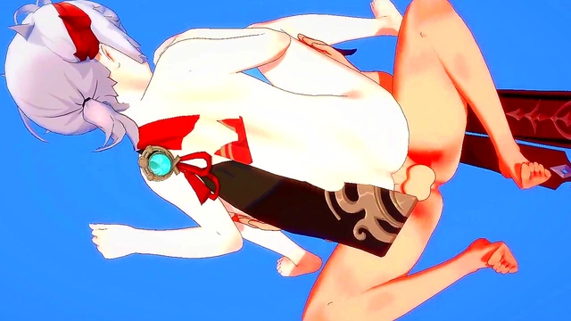 Kazuha & Tartaglia Heat Up Genshin Impact With Hardcore Handjob & Doggy Style Creampie