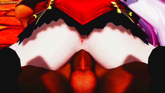 Horny Pink-Haired Miku Rides Cock for Creampie in Anime Vampyre Fantasy