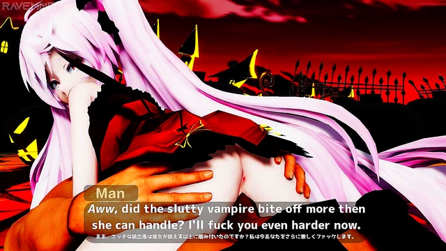 Horny Pink-Haired Miku Rides Cock for Creampie in Anime Vampyre Fantasy