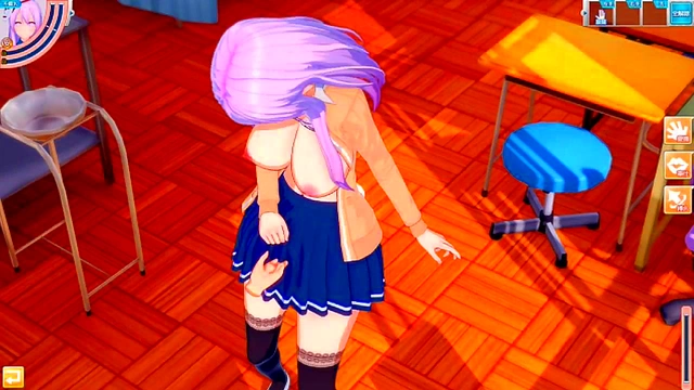 Kokoro Hata's Massive Boobs Rubbed in Hot 3D Hentai Action - Touhou Eroge Fantasy