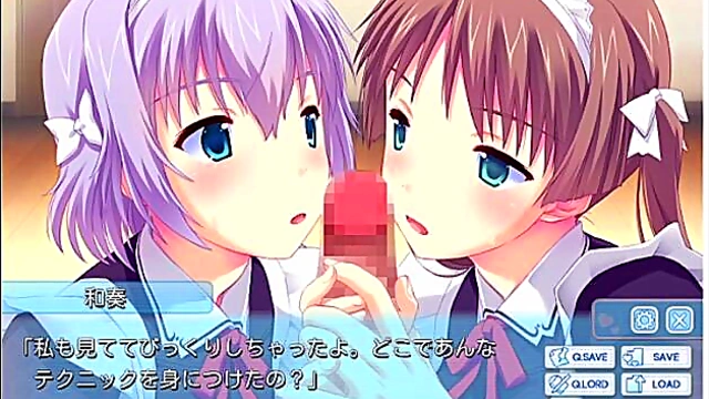 Horny Anime Maid Shares Her Body With Everyone for Ecstatic Pleasure