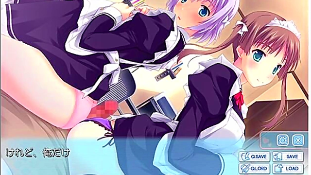Horny Anime Maid Shares Her Body With Everyone for Ecstatic Pleasure