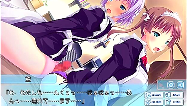 Horny Anime Maid Shares Her Body With Everyone for Ecstatic Pleasure