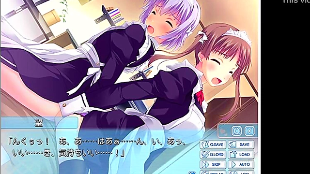 Horny Anime Maid Shares Her Body With Everyone for Ecstatic Pleasure