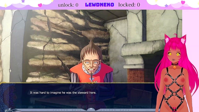 Lewd VTuber Neko Enjoys Big-Bosomed Anime Livestream Fantasies