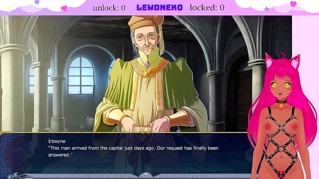 Lewd VTuber Neko Enjoys Big-Bosomed Anime Livestream Fantasies