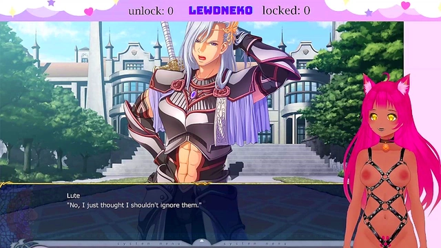 Lewd VTuber Neko Enjoys Big-Bosomed Anime Livestream Fantasies