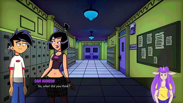 Goth Danny Gets Hot Nurse Handjob In Anime-Amity Park Heaven