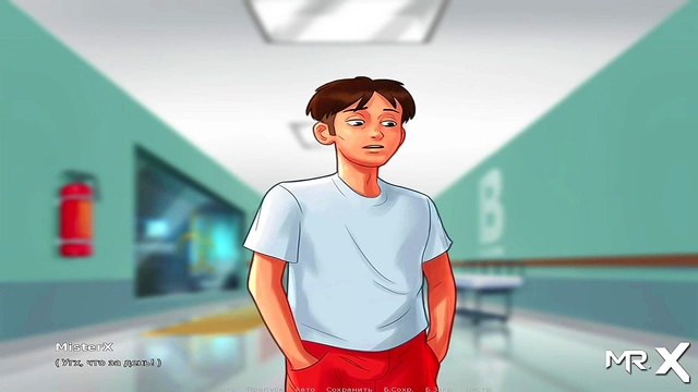 Naughty MILF Granny Shows Off Big Ass in Summertime Saga Elevator Scene