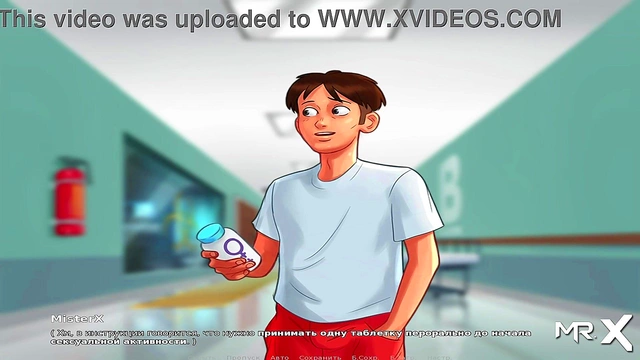 Naughty MILF Granny Shows Off Big Ass in Summertime Saga Elevator Scene