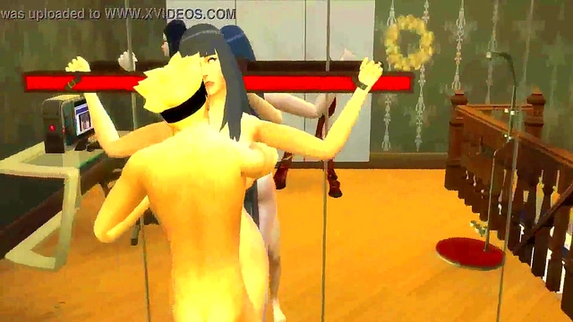 Perverted Godmother Hinata Gets Fucked By Naruto’s Godson In Anime Cuckold Drama