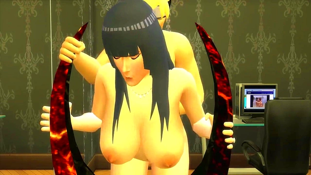 Perverted Godmother Hinata Gets Fucked By Naruto’s Godson In Anime Cuckold Drama