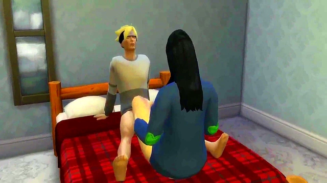 Boruto’s Threesome Fantasy – Father Naruto & Girlfriend Sarada Share Intense Pleasure