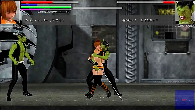 Pretty Aya Fucks Alien Men in New Hentai Game "The Hounds of the Blade" Gameplay