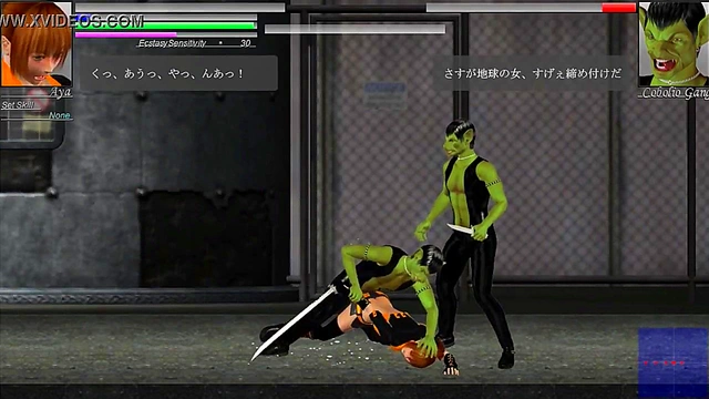 Pretty Aya Fucks Alien Men in New Hentai Game "The Hounds of the Blade" Gameplay