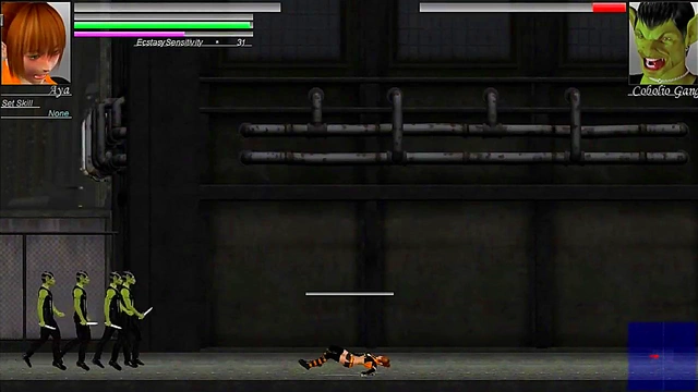 Pretty Aya Fucks Alien Men in New Hentai Game "The Hounds of the Blade" Gameplay