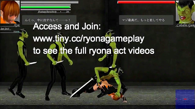 Pretty Aya Fucks Alien Men in New Hentai Game "The Hounds of the Blade" Gameplay