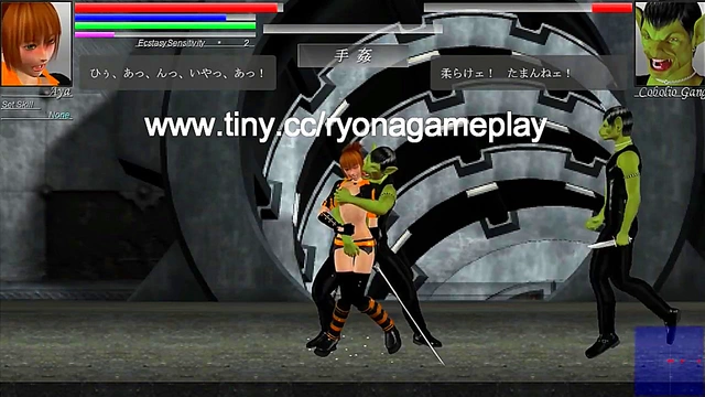 Pretty Aya Fucks Alien Men in New Hentai Game "The Hounds of the Blade" Gameplay