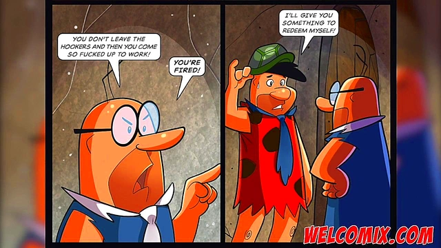Horny Cartoon Couple from The Flintstoons Enjoy Wild Sex for Job Security