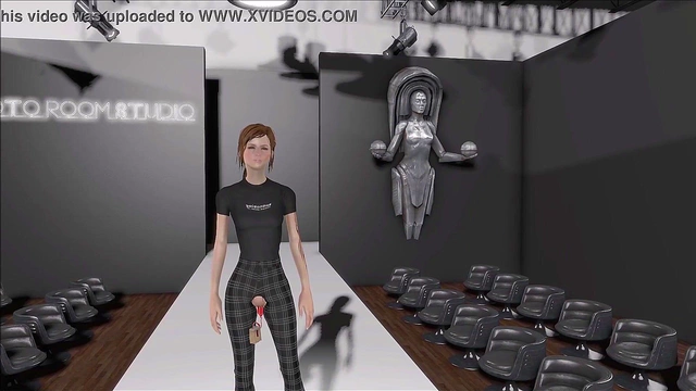 Sexy Brunette Goes Wild in Fallout 4 Anime Fashion Show