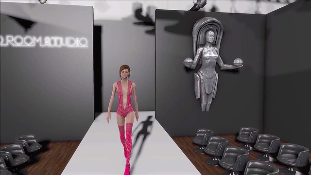 Sexy Brunette Goes Wild in Fallout 4 Anime Fashion Show