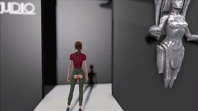 Sexy Brunette Goes Wild in Fallout 4 Anime Fashion Show