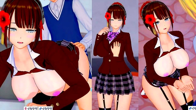 Big-Busted Reika Rubs Tits &amp – Rides Dick in Steamy 3D Anime Sex Scene