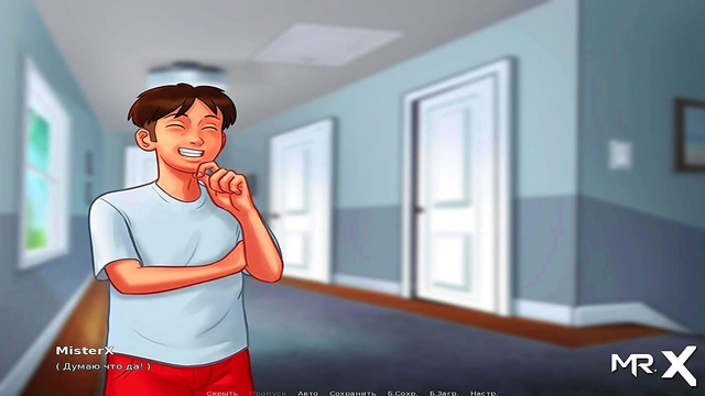 Hot Anime Babe Gives Summertime Saga blowjob in Steamy Shower Scene