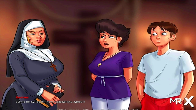 Hot Anime Babe Gives Summertime Saga blowjob in Steamy Shower Scene