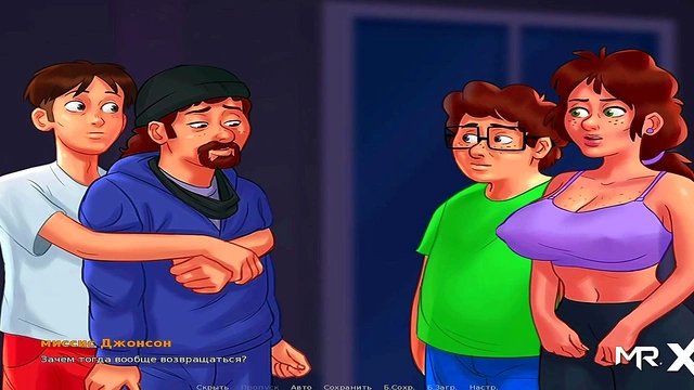 Hot Anime Babe Gives Summertime Saga blowjob in Steamy Shower Scene