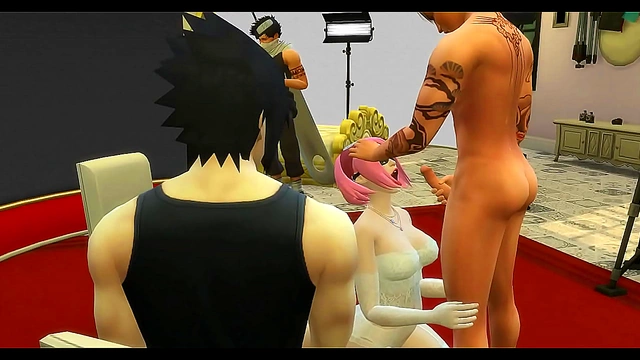 Sakura Cheats on Naruto – Netorare Wedding Day Anal Adventure