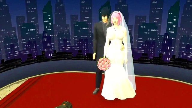 Sakura Cheats on Naruto – Netorare Wedding Day Anal Adventure