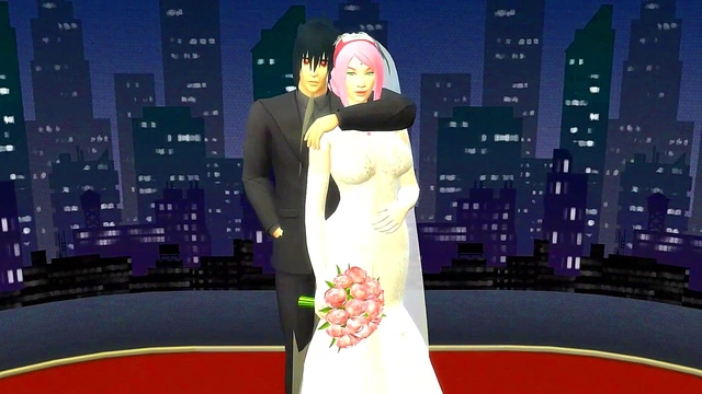 Sakura Cheats on Naruto – Netorare Wedding Day Anal Adventure