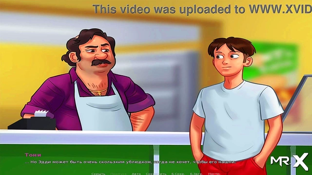 Spying On Teen Anime Girl's Seductive Summertime Saga Gameplay Masturbating Session