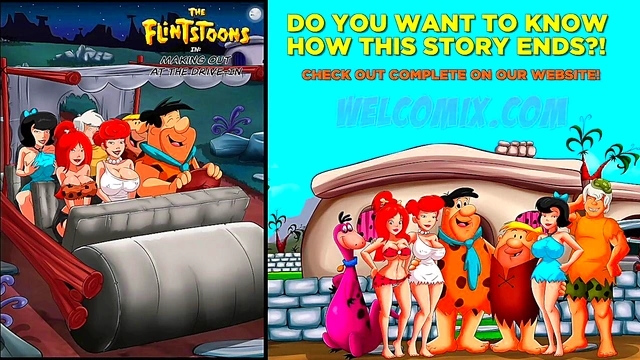 Big-Busted Cartoon Couple Gets Steamy at the Drive-In for Hot Anime Action