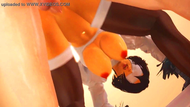 White-Haired Waifu 2B Dreams Of Deepthroat Blowjob & Pussy Fucking Creampie