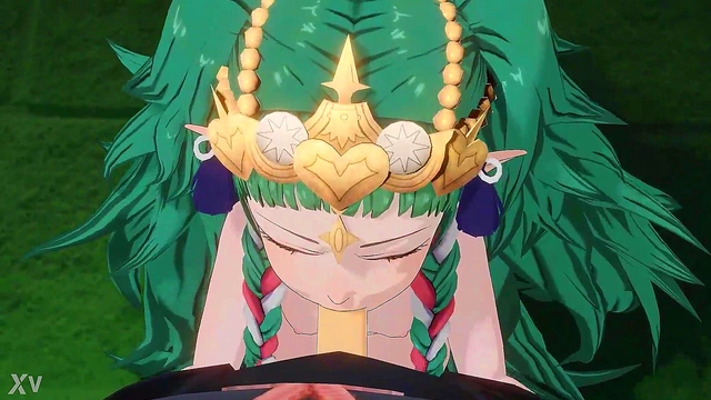 Fire Emblem Anime Goddess Sothis Gives Seductive 3D Blowjob