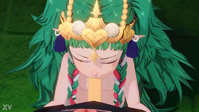 Fire Emblem Anime Goddess Sothis Gives Seductive 3D Blowjob
