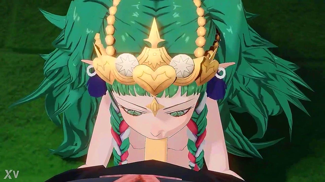Fire Emblem Anime Goddess Sothis Gives Seductive 3D Blowjob