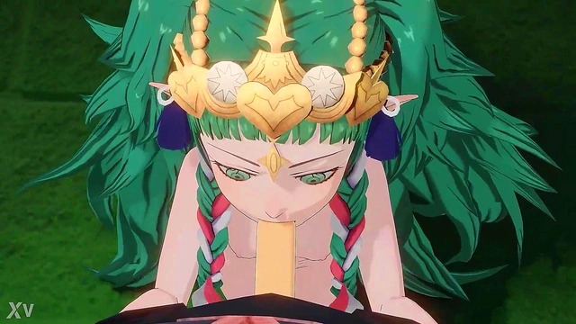 Fire Emblem Anime Goddess Sothis Gives Seductive 3D Blowjob