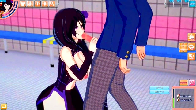 Elsa From Re-Zero Rubs Her Massive Tits While Giving A Blowjob & Handjob