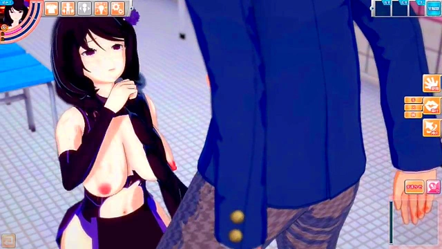 Elsa From Re-Zero Rubs Her Massive Tits While Giving A Blowjob & Handjob