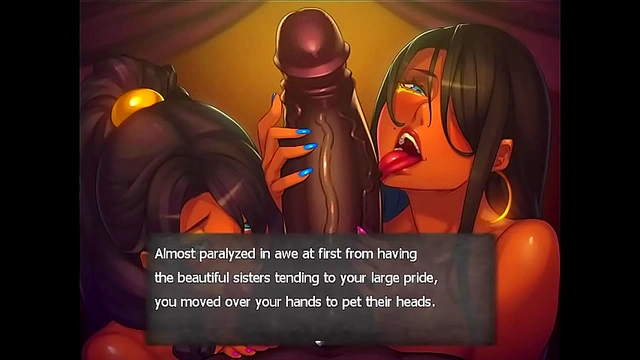 Huge-Bodied MILF Farah Gives Jamal Intense Blowjob in Queen Opala Game