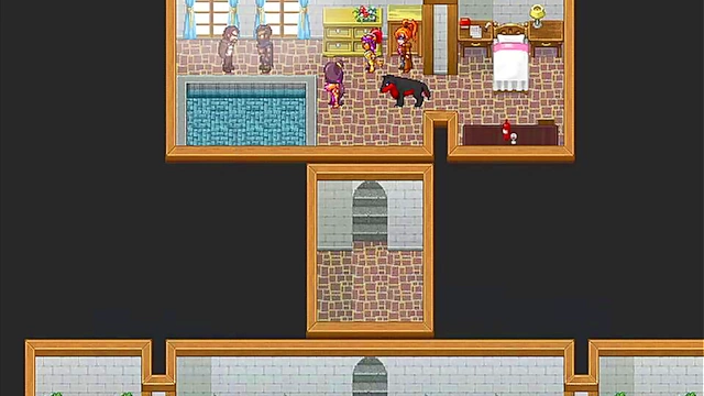 Huge-Bodied MILF Farah Gives Jamal Intense Blowjob in Queen Opala Game